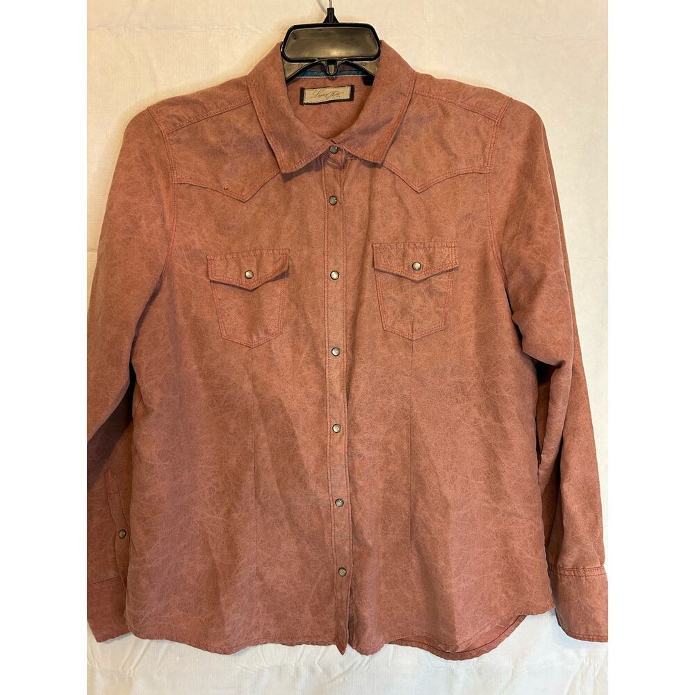 Legacy Falls Women's Large Button Up Western Snap Button GUC